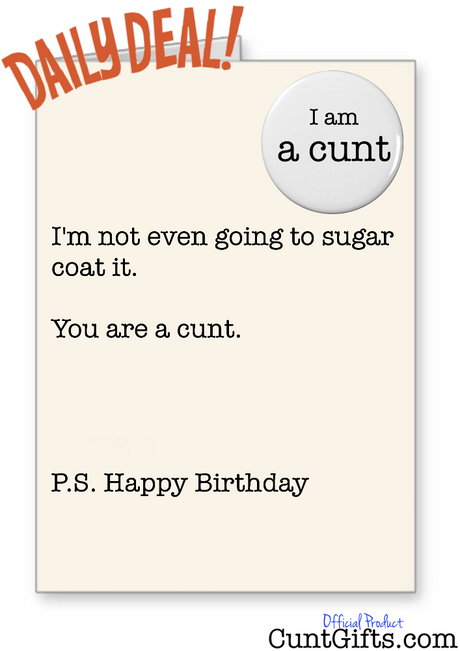 "Sugar Coat It" Card is HALF PRICE for 24 hours!