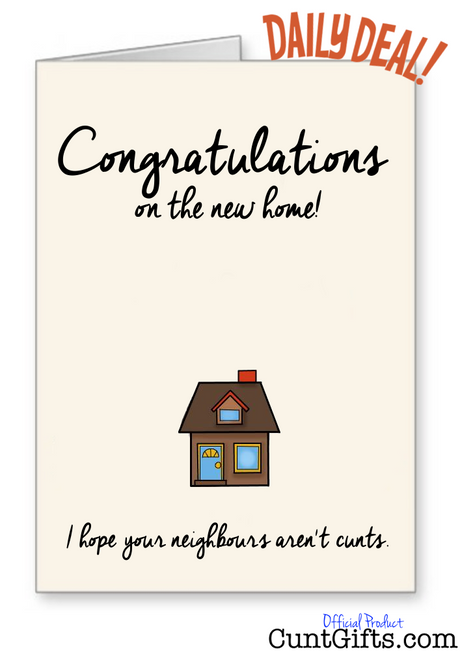 New Home Cunt Card DAILY DEAL