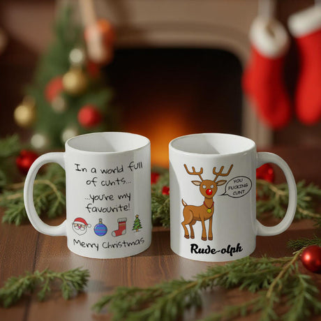 Cheeky cunt Christmas mugs – rude and funny festive designs for your morning brew.