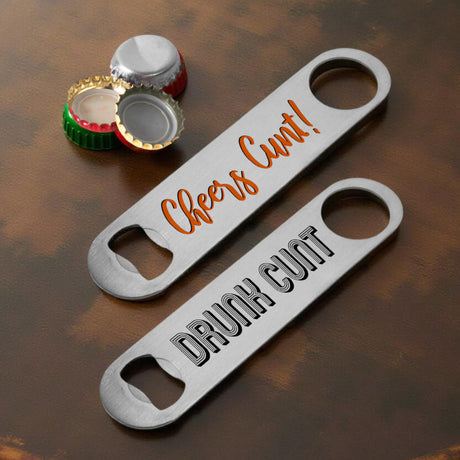 Funny cunt bottle openers – the perfect practical gift for opening drinks with a hilarious twist.