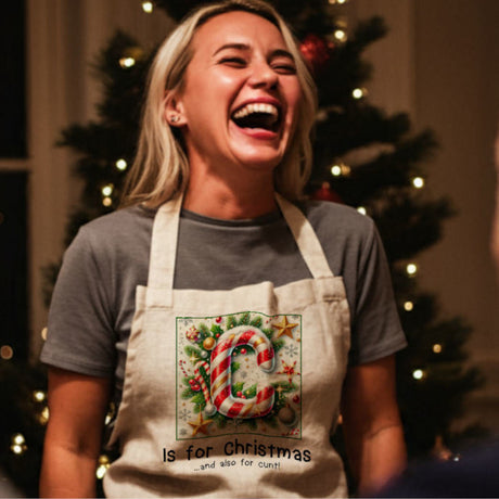 Offensive festive cunt aprons – Get a huge laugh while preparing Christmas Dinner.