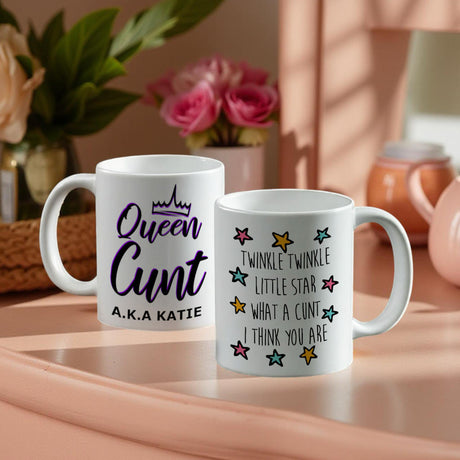 Cheeky and funny cunt mugs for her – the perfect rude yet stylish gift for women who love a laugh with their coffee or tea.