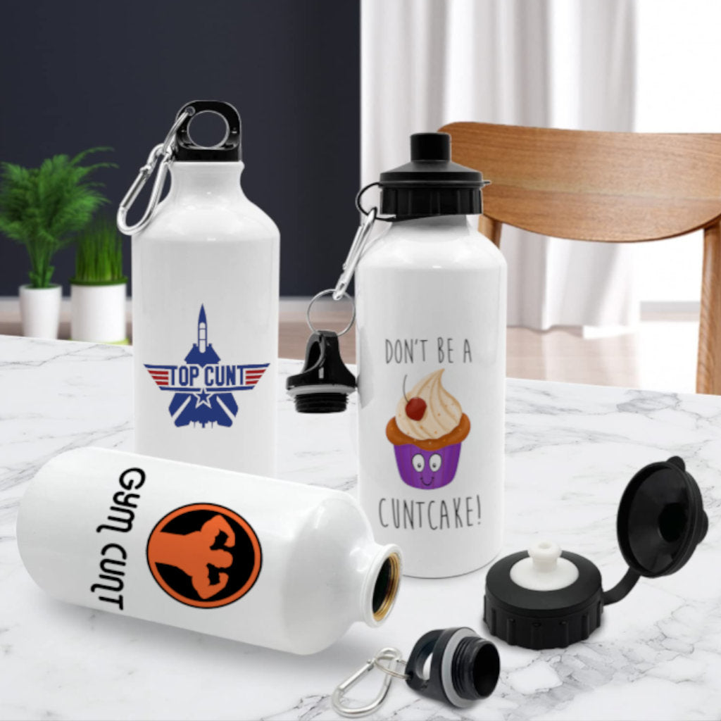 Stay hydrated in style with our hilarious cunt water bottle collection.