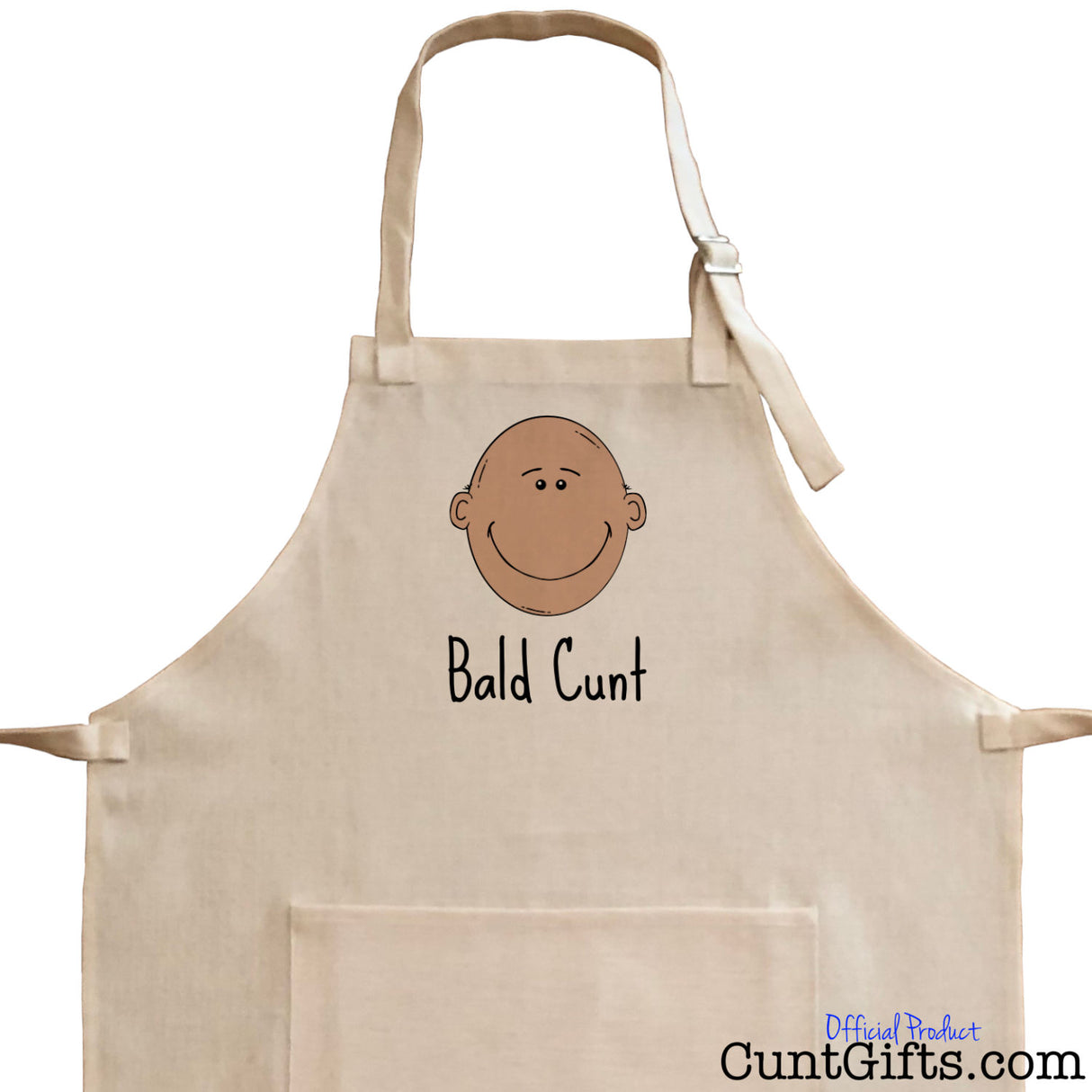 Bald Cunt Apron - Close up