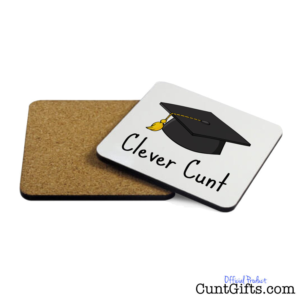 Clever Cunt Coaster Both Sides