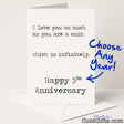 Cheeky anniversary card that says "I Love You As Much As You Are a Cunt" – funny, rude and affectionate from Cunt Gifts