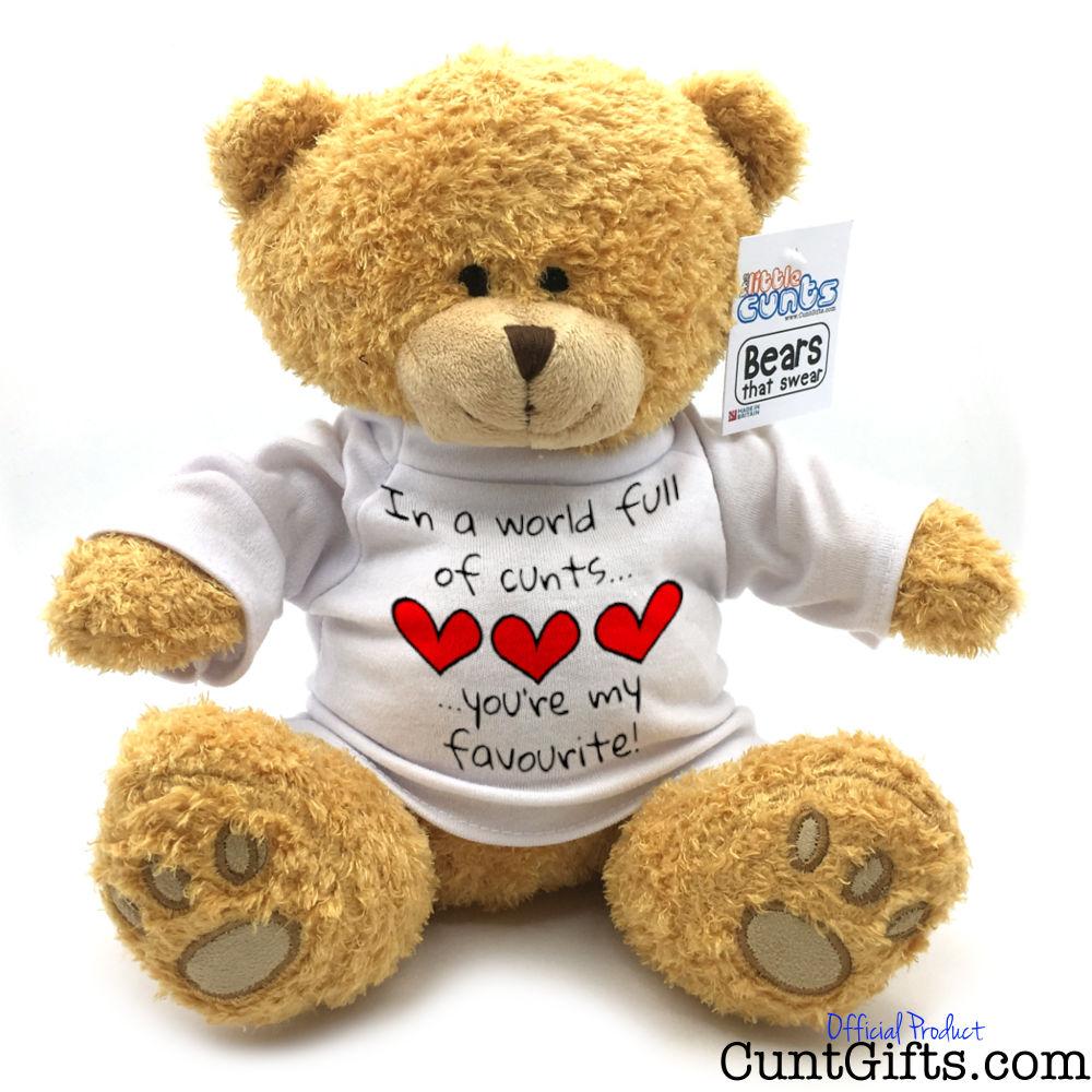In a world full of cunts you're my favourite - Teddy Bear