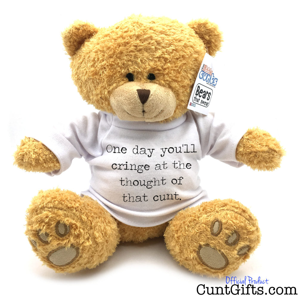 One day you'll cringe at the cunt - Breakup Divorce Teddy Bear