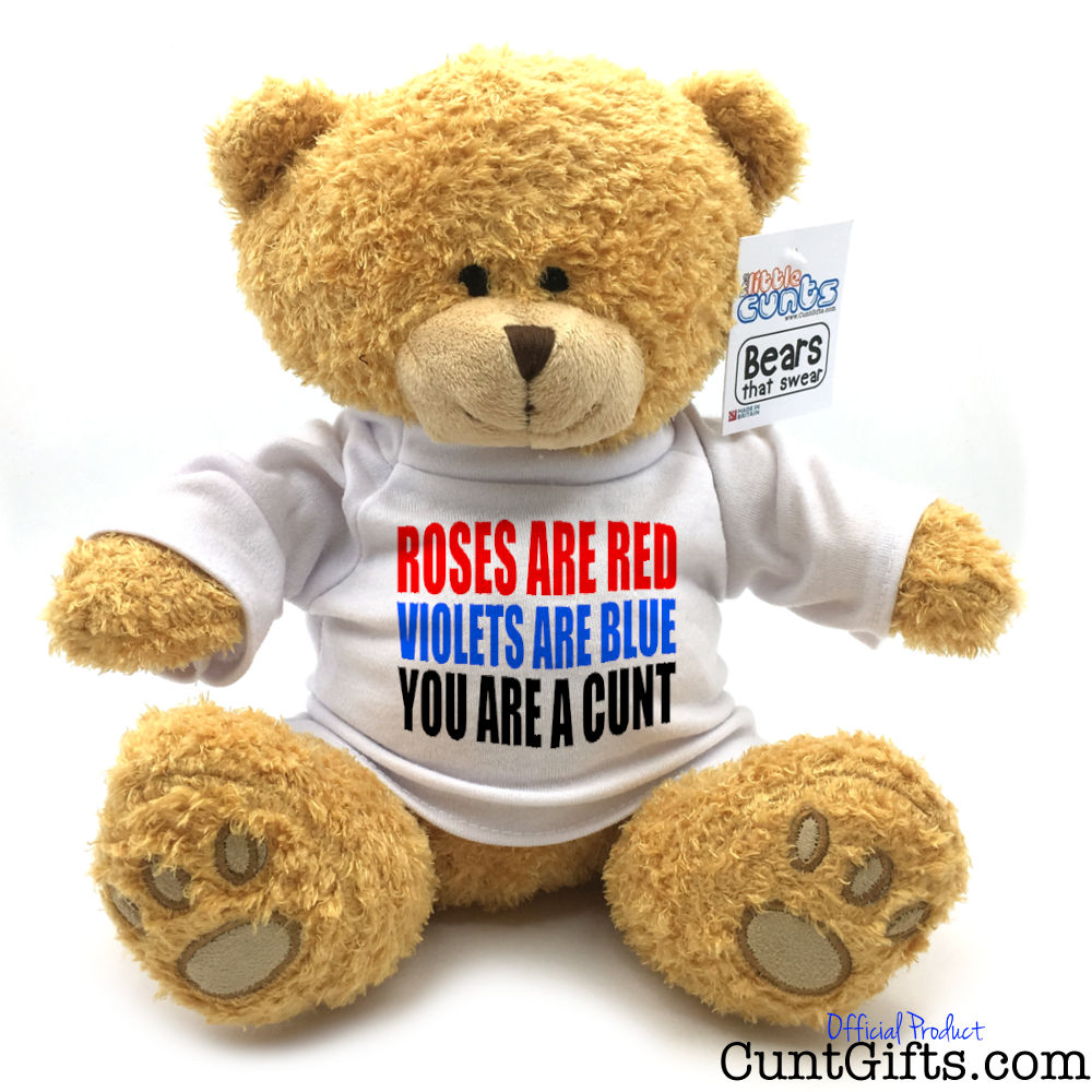 Roses are Red You Are a Cunt - Teddy Bear