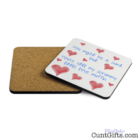 Scrummy Cunt - Drinks Coaster Both Sides