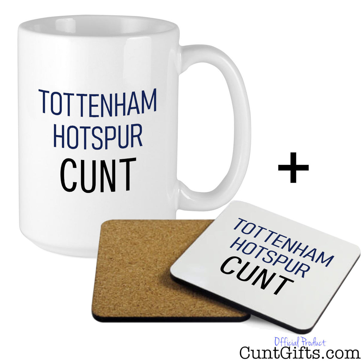 Tottenham Hotspur Cunt Mug and drink coaster