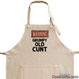 Warning - Grumpy Old Cunt - Apron Close Up