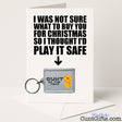 Funny Christmas card and keyring combo with "Cunt of the Year" keyring – hilarious and rude from Cunt Gifts