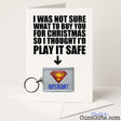 Funny Christmas card and keyring combo with "Supercunt" keyring – cheeky and hilarious from Cunt Gifts