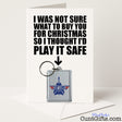 Funny Christmas card and keyring combo with "Top Cunt" keyring – bold and festive from Cunt Gifts