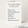 Cheeky "Christmas To-Do List: Buy That Cunt a Card" design for a hilariously rude festive reminder — from Cunt Gifts