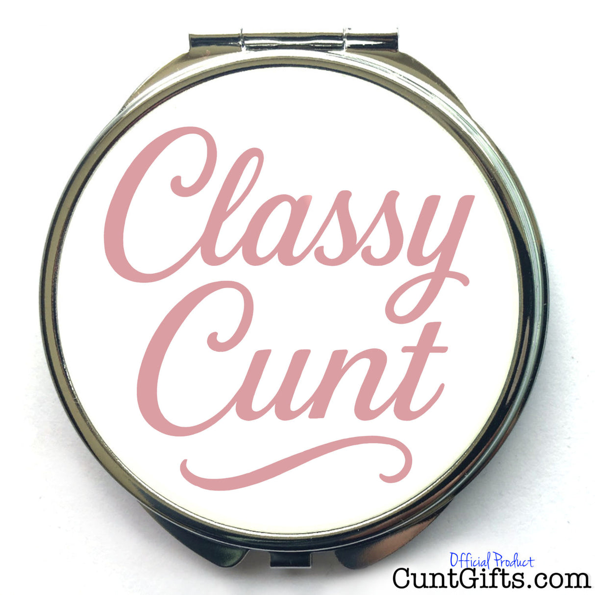 Classy Cunt compact mirror showing front