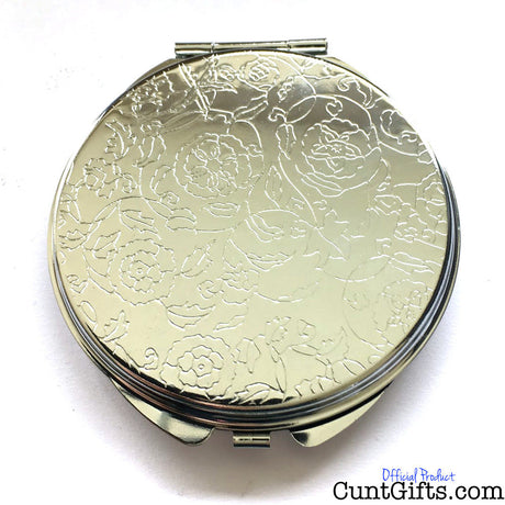 Classy Lady Who Says Cunt A Lot - Compact Mirror showing reverse engraved