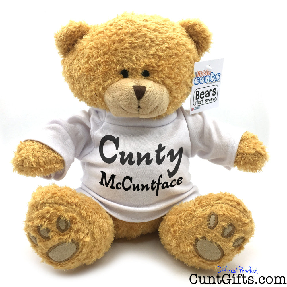 Cunty McCuntface soft toy teddy bear plush