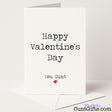 Cheeky Valentine's card that says "Happy Valentine's Day You Cunt" – romantic in the rudest possible way, from Cunt Gifts