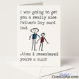 Funny Father’s Day card that says "I remembered you’re a cunt, Dad" – cheeky, rude, and totally unforgettable, from Cunt Gifts