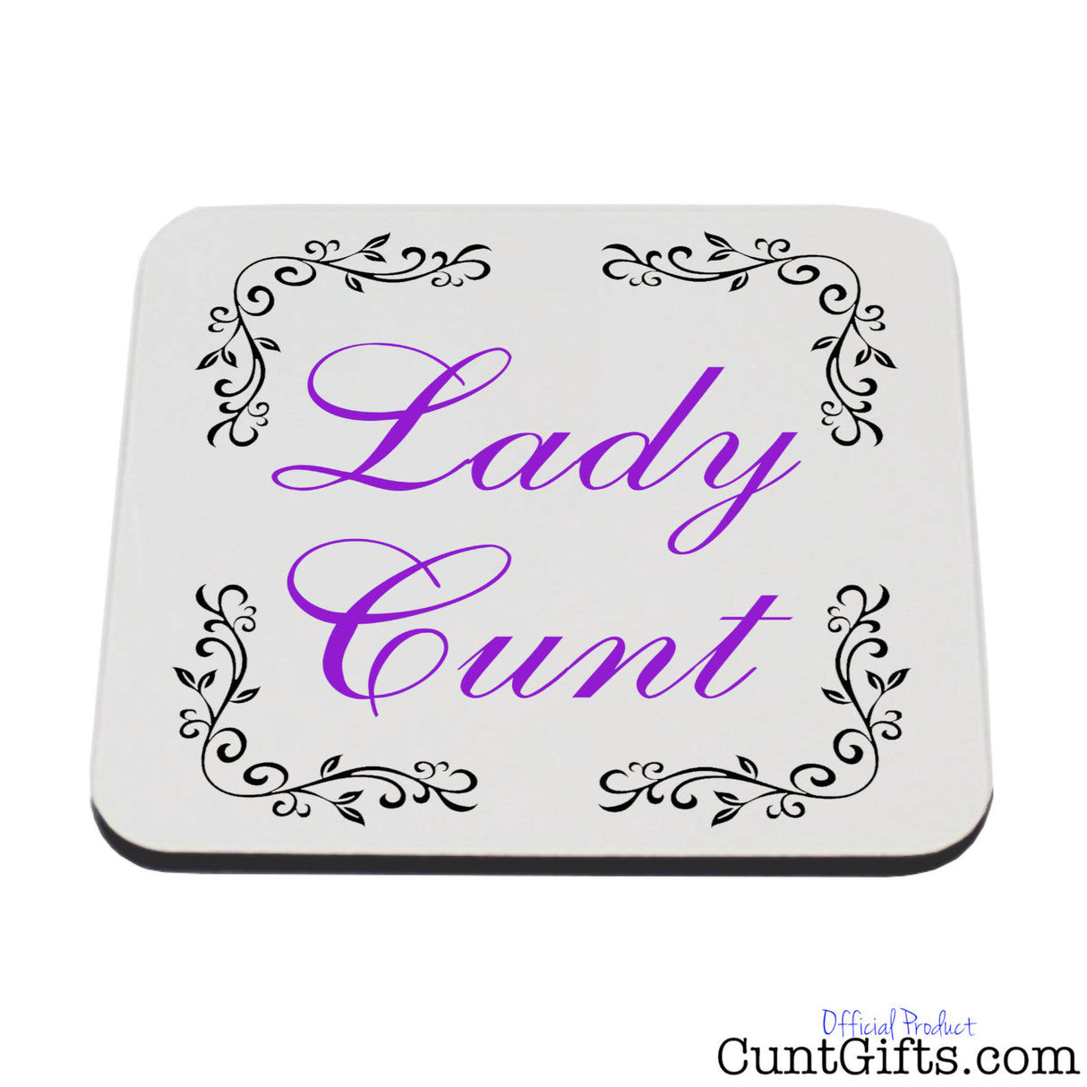 Lady cunt drink coaster