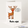 Hilarious "Rude-olph You Fucking Cunt" Christmas card for a sweary spin on festive reindeer banter — from Cunt Gifts