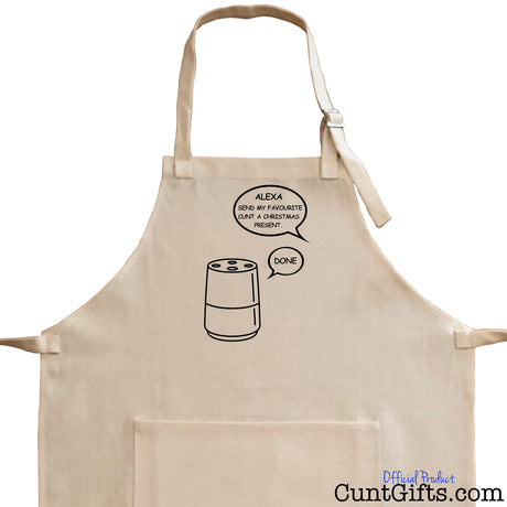 Alexa Cunt Christmas Apron Closer