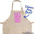 Any Years of Being a Cunt - Pink Personalised Apron Close Up