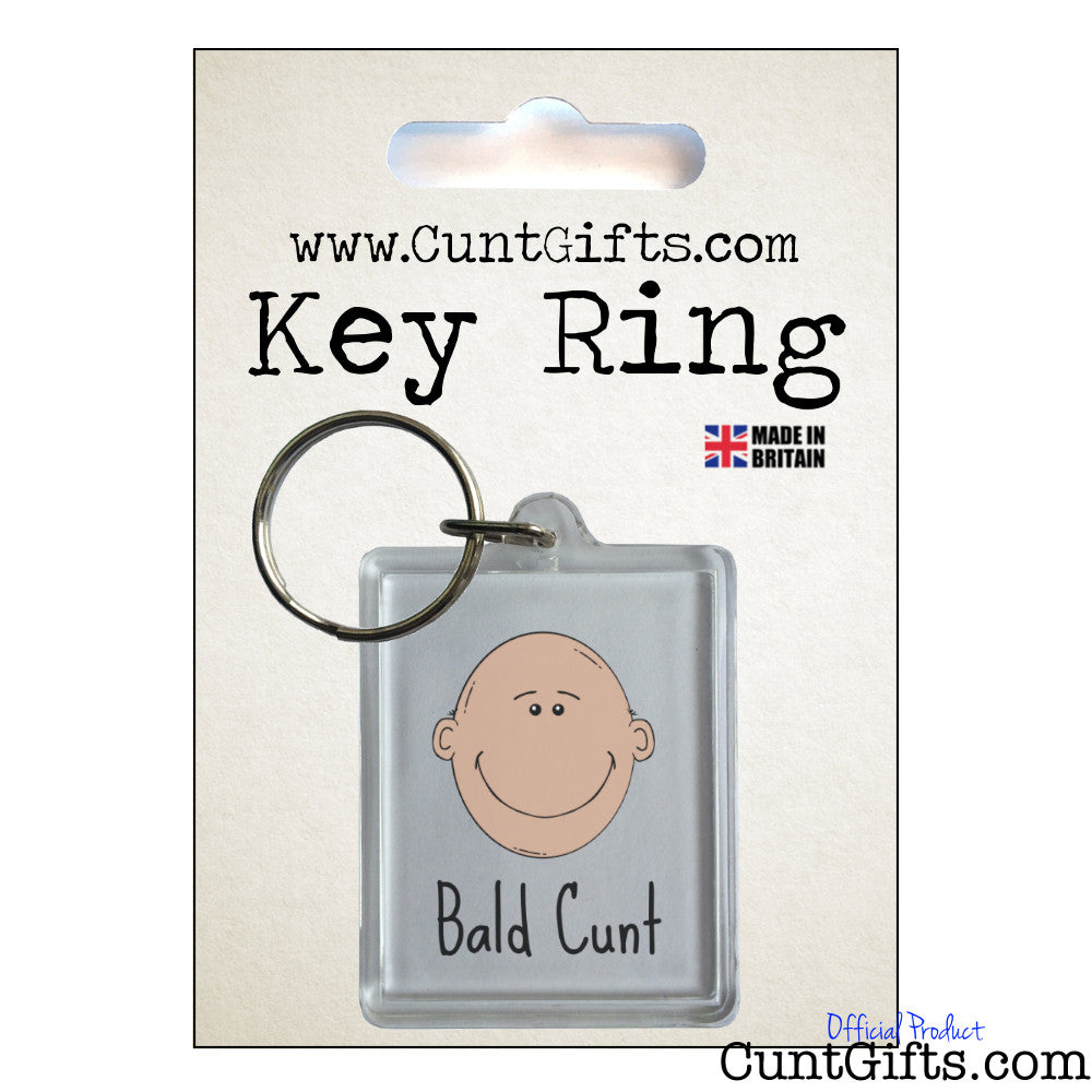 Bald Cunt - Keyring in Packaging