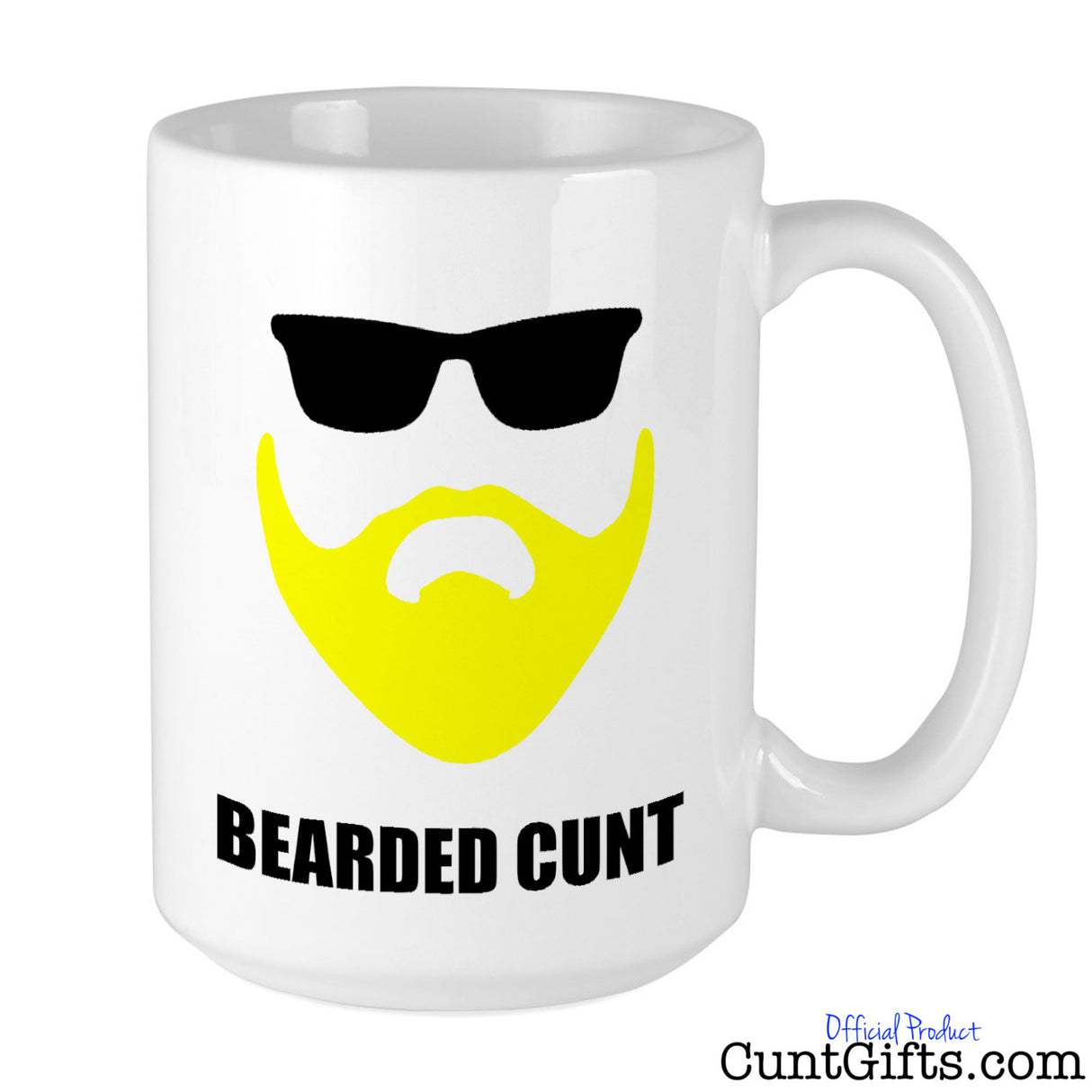 Bearded Cunt Mug - Blonde Beard with sunglasses
