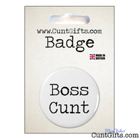 Boss Cunt - Badge & Packaging