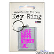 Charlie Uniform November Tango - Pink Keyring in Packaging