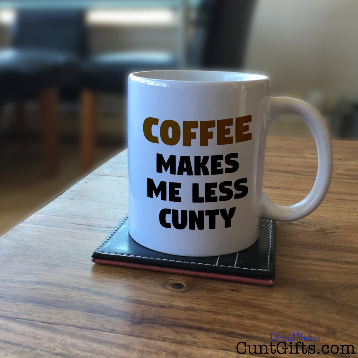 "Coffee Makes Me Less Cunty" - Mug