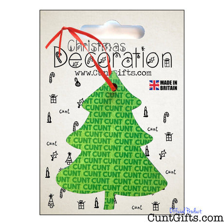 Cunt Tree - Christmas Tree Decoration Bauble Collection