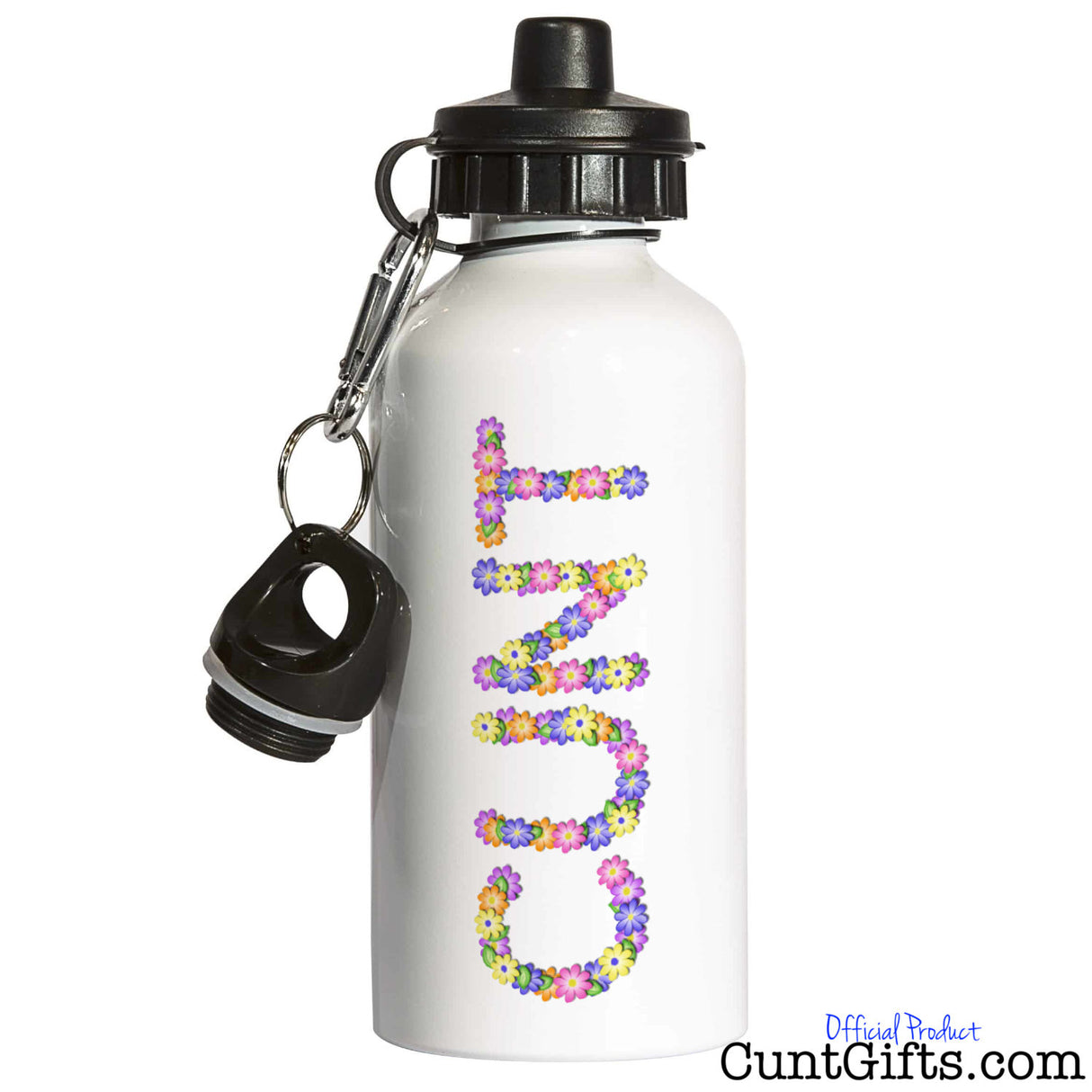 Flowery Cunt - Water bottle in white