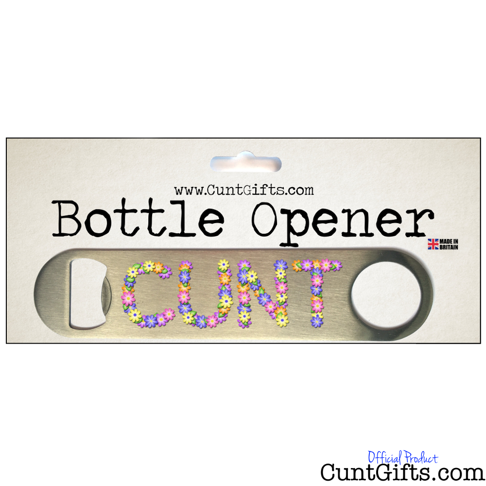 Flowery Cunt - Bottle Opener in Packaging