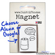 Google Alexa Cunt Christmas Magnet on Card