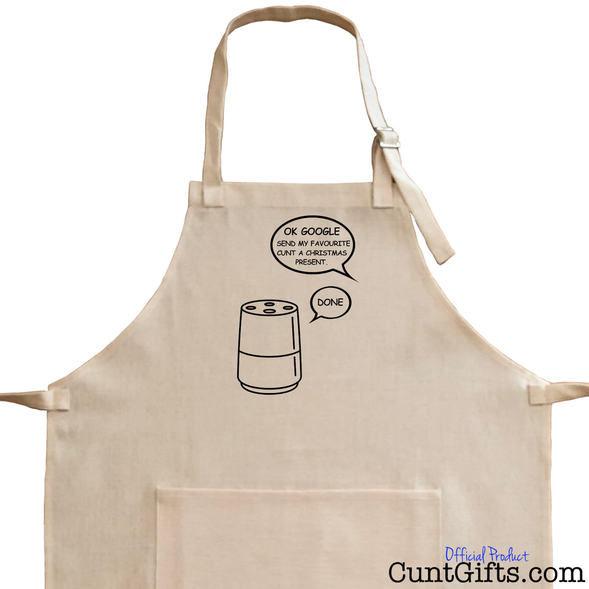 Google Cunt Christmas Apron Closer