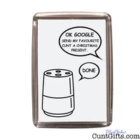 OK Google Cunt Christmas Magnet