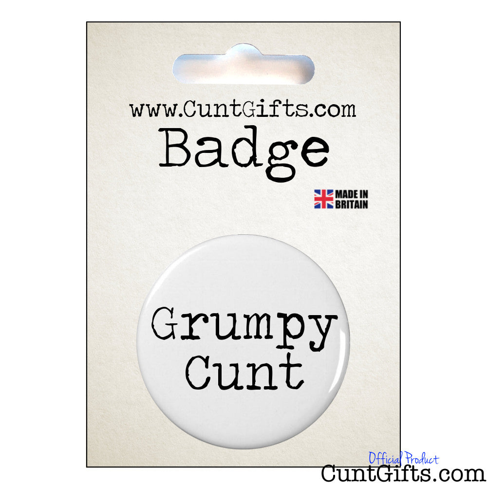 Grumpy Cunt - Badge & Packaging