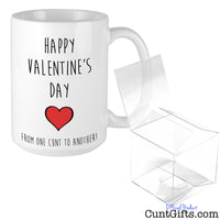 Happy Valentine's Day From One Cunt To Another - Mug and Box