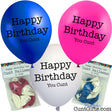 Happy Birthday You Cunt Balloons and Packaging