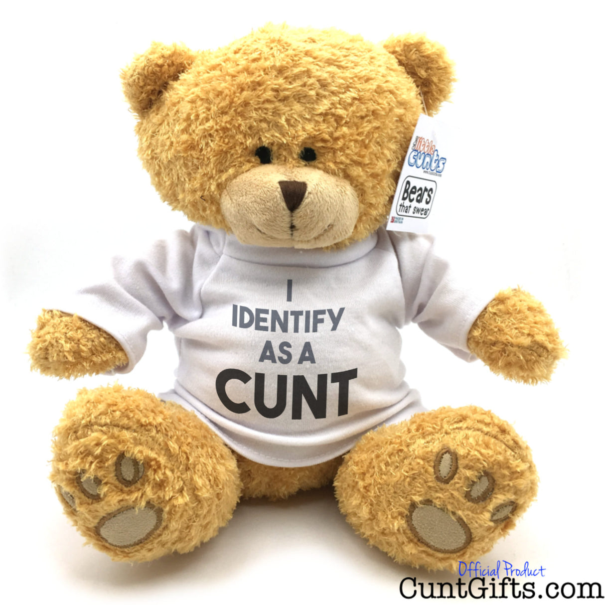 I Identify as a cunt - Teddy Bear soft toy plush