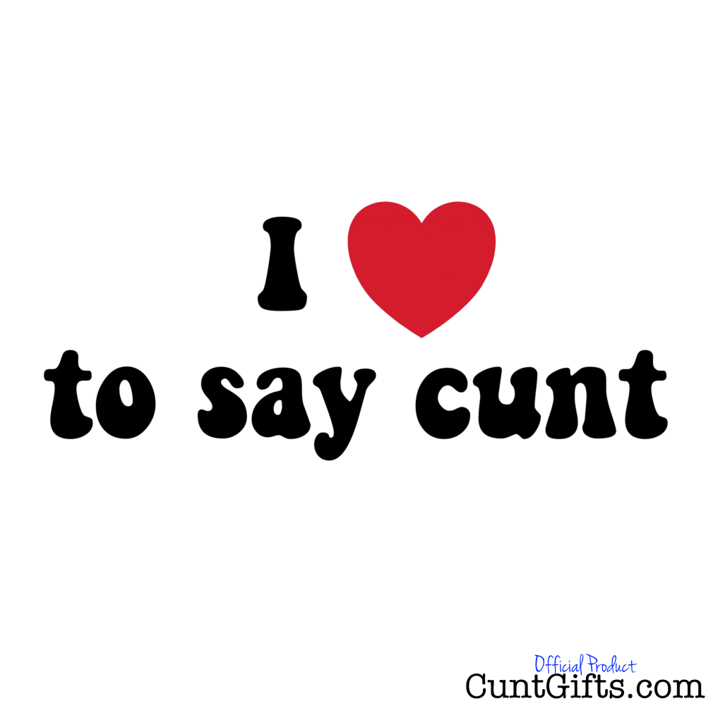 I love to say cunt - Apron Design