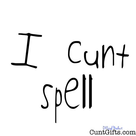 I Cunt Spell - Apron Design