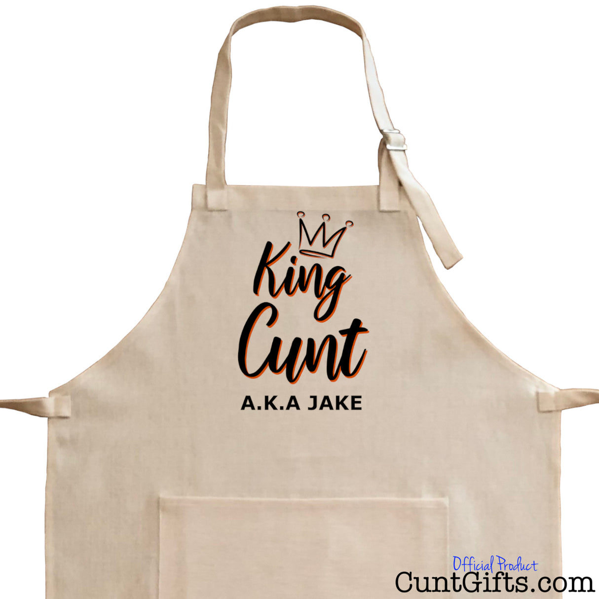 King Cunt AKA Anyname - Personalised Apron Close 2