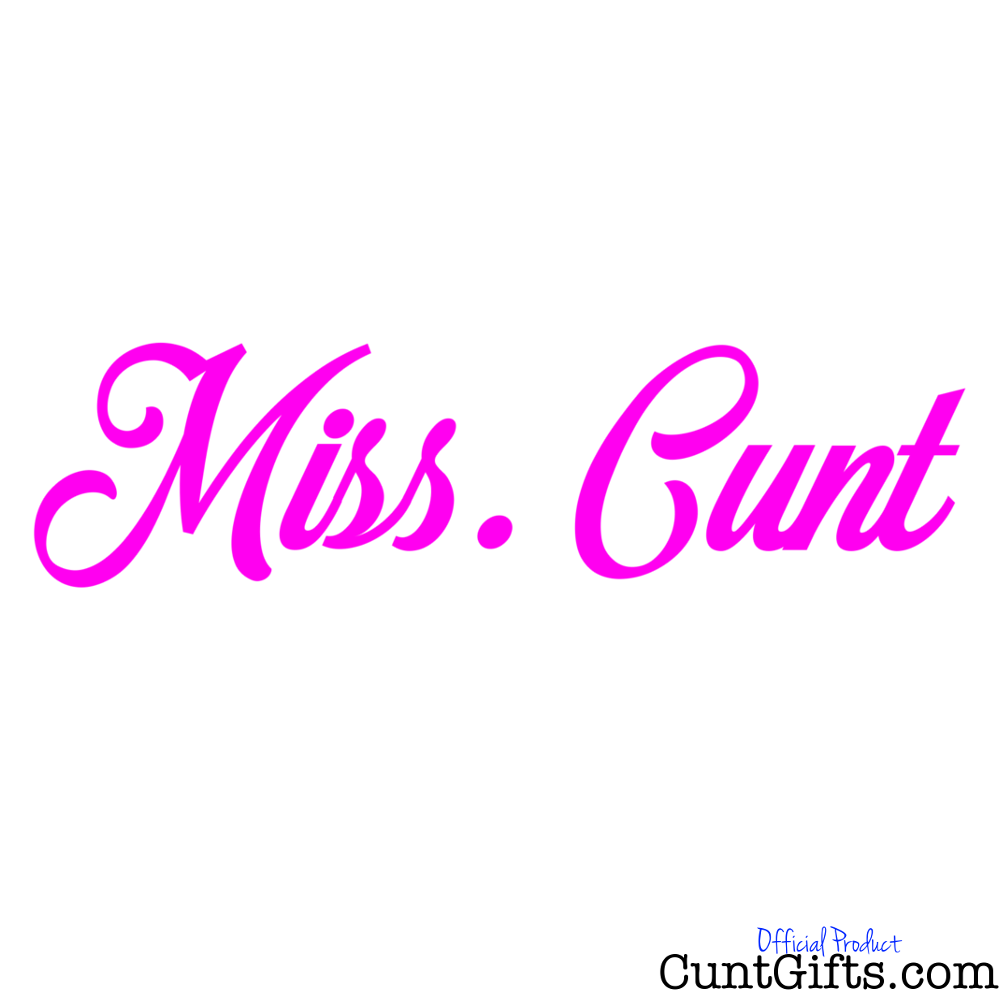 Miss. Cunt Apron Design