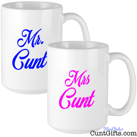 "Mr. & Mrs. Cunt" - Mug TWINPACK