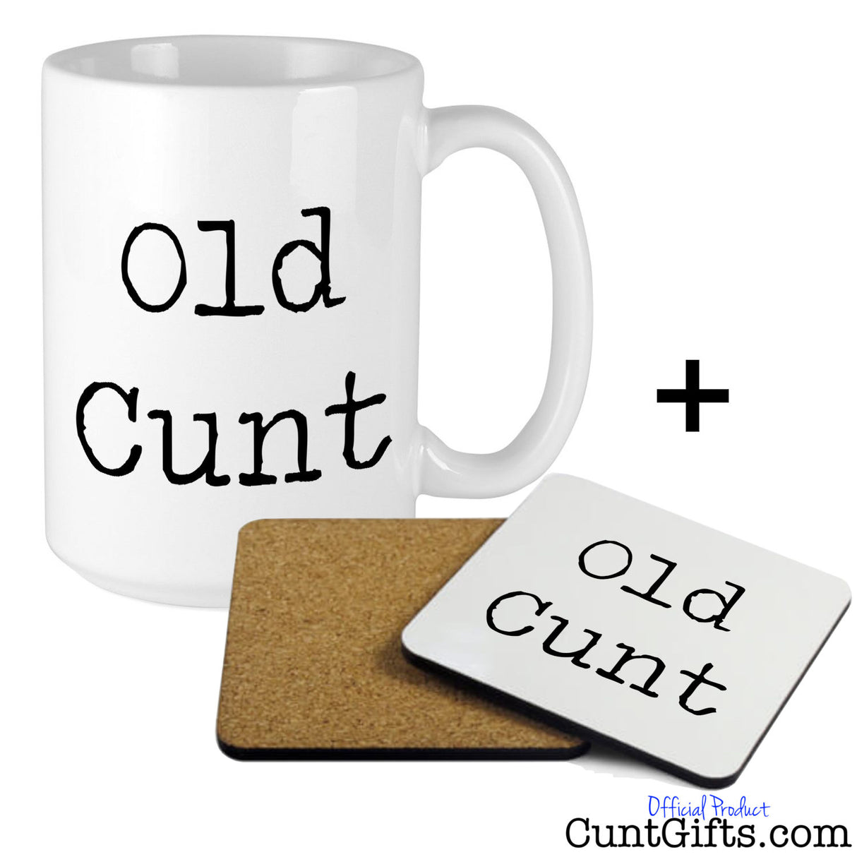 Old Cunt Mug and Drinks Coaster